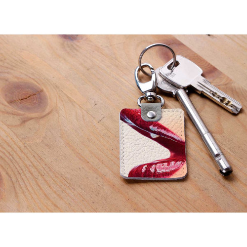 Брелок (Прямоугольный ) TRI1 «Губы»