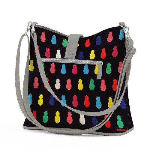 Сумка на плечо BG12 «Черные матрешки»