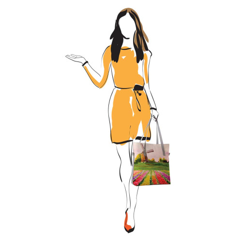 Сумка тоут BAG9 «Поля тюльпанов Голландия»