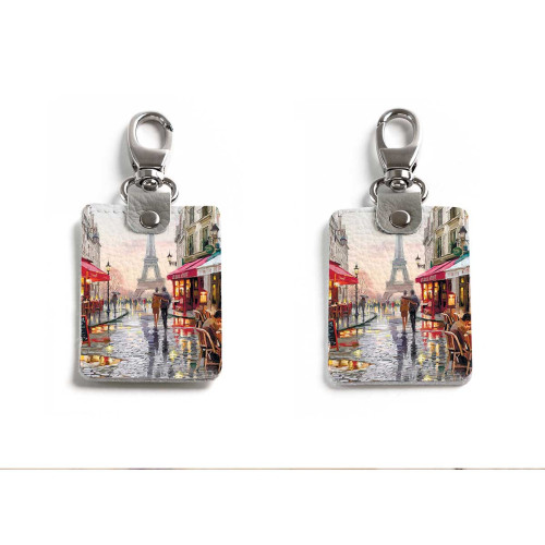 Брелок (Прямоугольный ) TRI1 «Париж»
