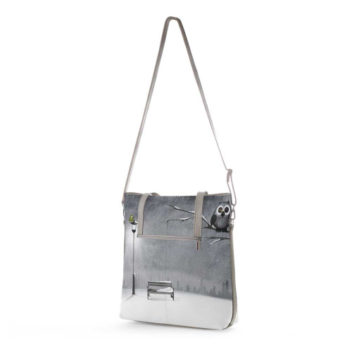Сумка тоут BAG9 «Owl & bird»