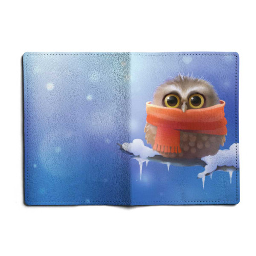 Обложка для автодокументов, AUT1 «Owl in scarf»