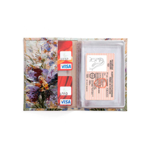 Обложка для автодокументов, AUT2 «Ирисы»