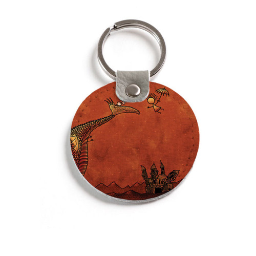 Брелок (Круглый) TRI4 «Барышня и дракон»