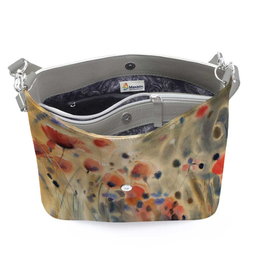 Сумка на плечо BG12 «Flowers poppies»