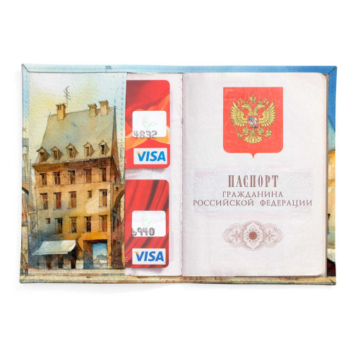 Обложка для паспорта, PAS2 «Tytus brzozowski city»