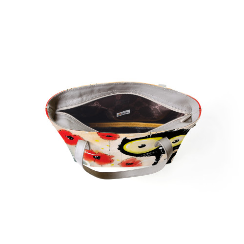 Сумка тоут BAG9 «Crazy cat»