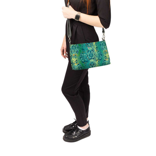 Сумка шолдер, BAG3 «Мозаика оливковая»