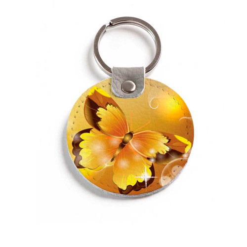 Брелок (Круглый) TRI4 «Бабочка 8»