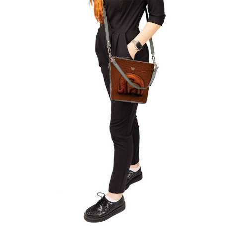 Сумка кросс-боди BAG8 «Деревянные слоны»