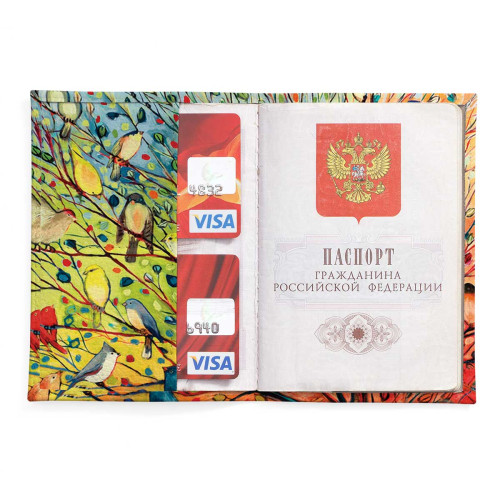 Обложка для паспорта, PAS2 «Birds»