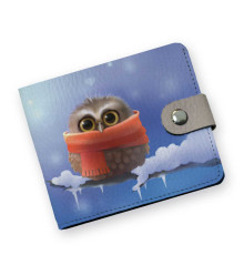 Кошелек мини PRS8 «Owl in scarf»