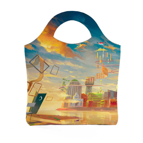 Сумка тоут BAG4 «Мальчик и велосипед»