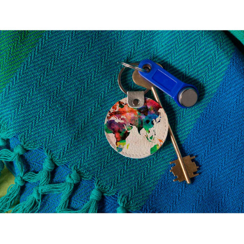 Брелок (Круглый) TRI4 «World map»