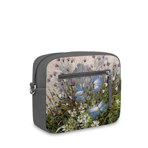 Сумка кросс-боди BG47 «Бабочки над цветами и травами»