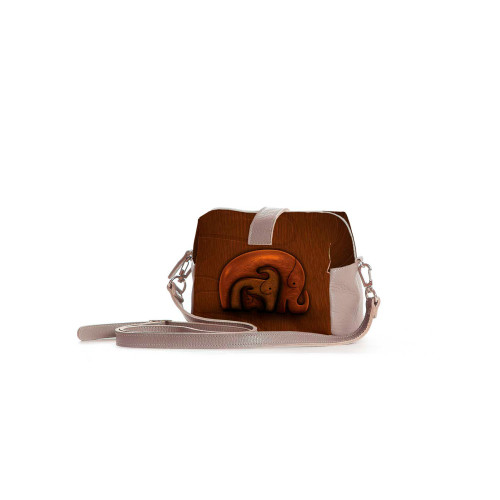 Сумка кросс-боди BAG6 «Деревянные слоны»