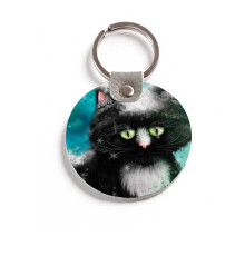 Брелок (Круглый) TRI4 «Snow cat»