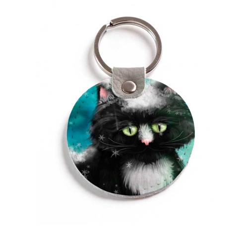 Брелок (Круглый) TRI4 «Snow cat»
