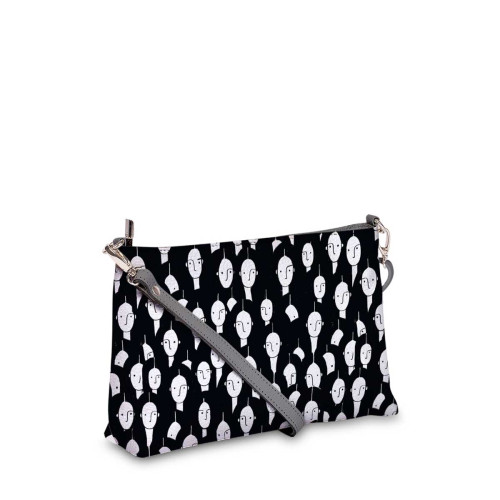 Сумка шолдер, BAG3 «Black faces»