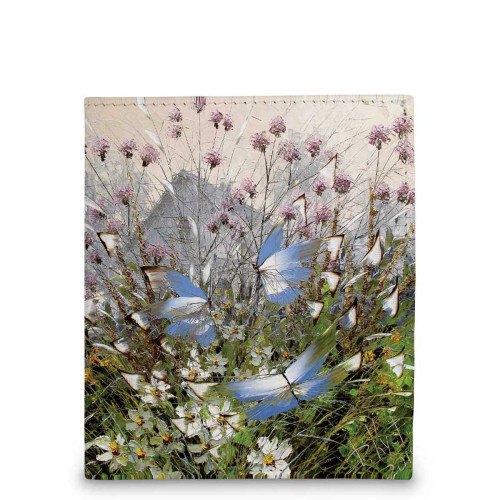 Кошелек мини PR17 «Бабочки над цветами и травами»