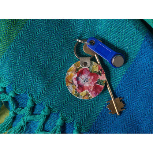 Брелок (Круглый) TRI4 «В наш дом пришла весна»