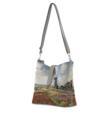 Сумка на плечо BG12 «Claude Monet Tulip Field and windmill»
