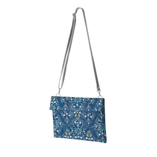 Клатч, кросс-боди KHL4 «Мозаика голубая»