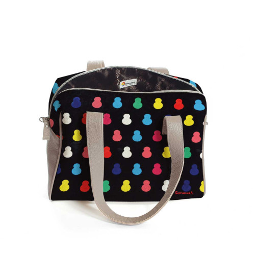 Сумка на плечо BAG5 «Черные матрешки»