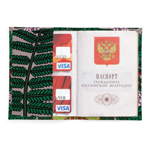 Обложка для паспорта, PAS2 «Куст лилий»