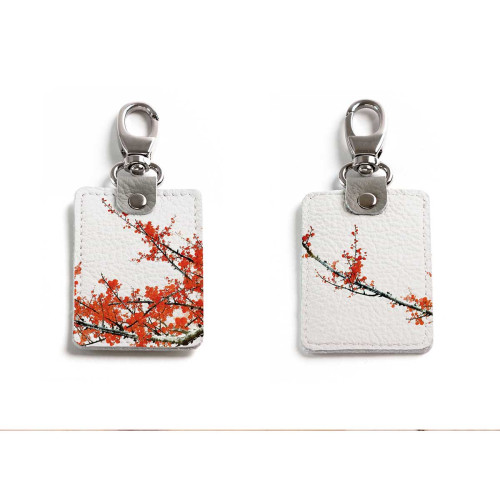 Брелок (Прямоугольный ) TRI1 «Ветка сакуры»