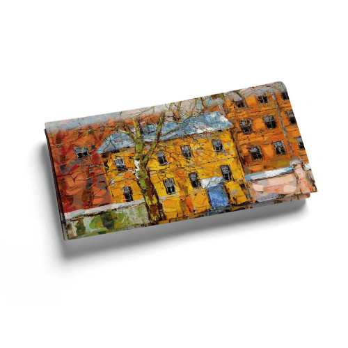 Кошелек, PRS1 «Дерево и желтый домик ранней весной»