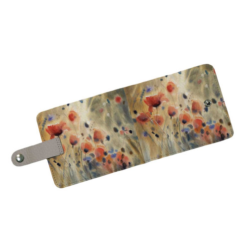 Кошелек мини PRS8 «Flowers poppies»