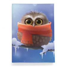 Обложка для паспорта, PAS2 «Owl in scarf»