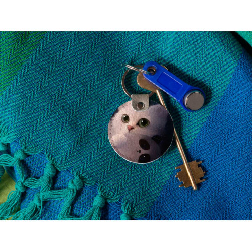 Брелок (Круглый) TRI4 «Cat & Panda»