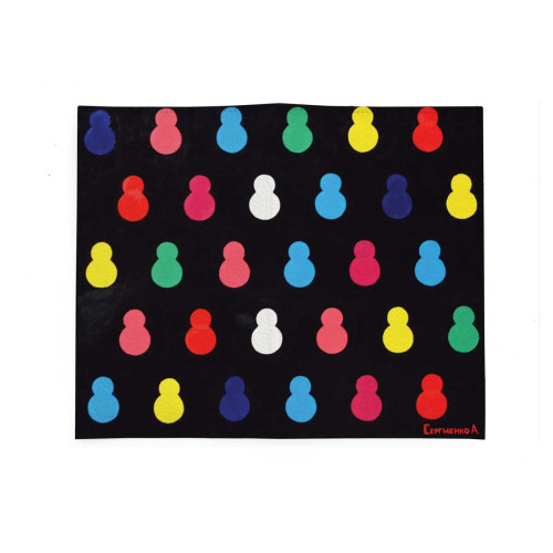 Портмоне PRS3 «Черные матрешки»