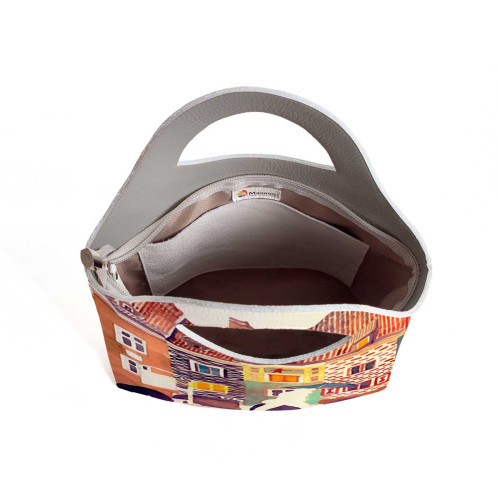 Сумка тоут BAG4 «The city watercolor»