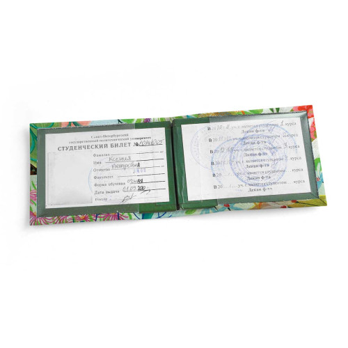 Обложка для студенческого билет STD1 «Flower»