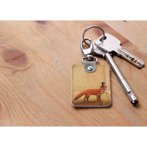 Брелок (Прямоугольный ) TRI1 «Smoke fox»