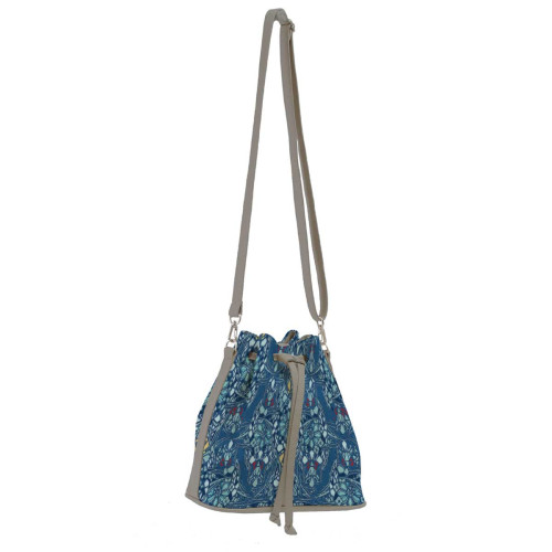 Сумка на плечо BG17 «Мозаика голубая»