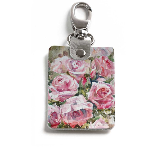 Брелок (Прямоугольный ) TRI1 «Благоуханье нежных роз»