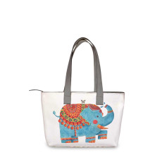 Сумка тоут, BAG2 «Blue elephant»