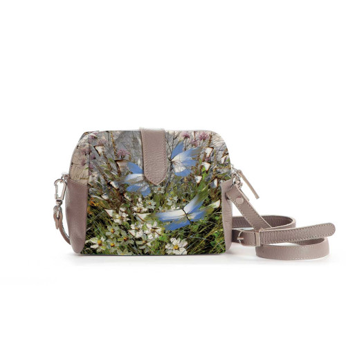 Сумка кросс-боди BAG6 «Бабочки над цветами и травами»