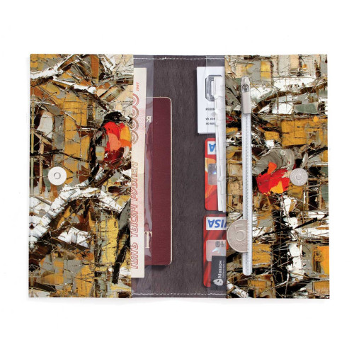 Портмоне PRS3 «Снегири»