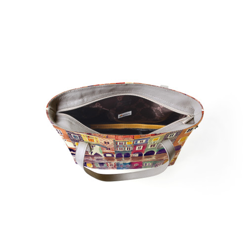 Сумка тоут BAG9 «The city watercolor»