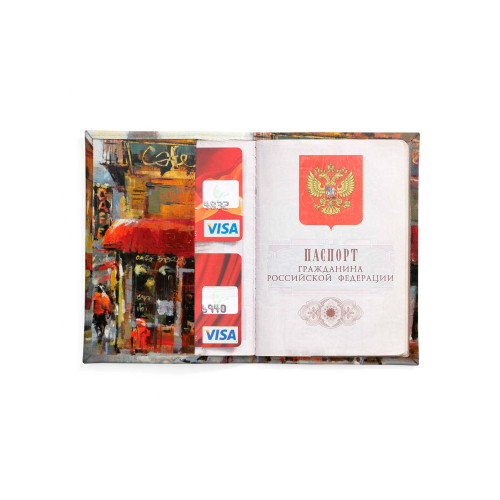 Обложка для автодокументов, AUT2 «Street café»