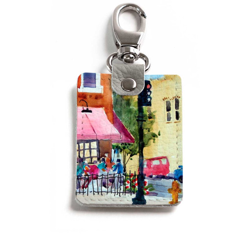 Брелок (Прямоугольный ) TRI1 «Coffee shop»