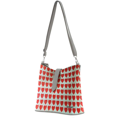 Сумка на плечо BG12 «Сердечки»