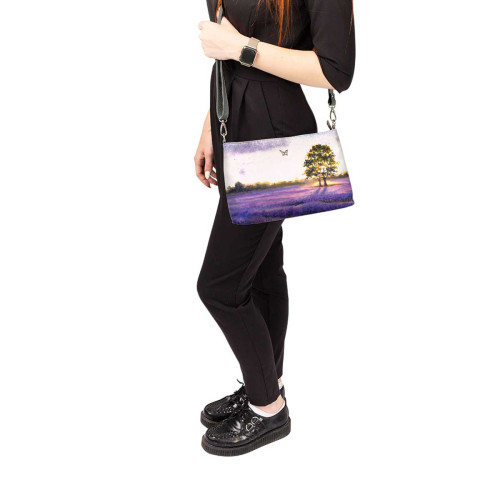 Сумка шолдер, BAG3 «Лавандовые поля Франции»