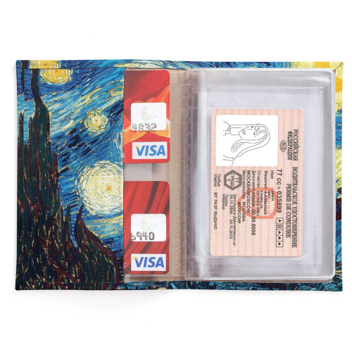 Обложка для автодокументов, AUT2 «Vincent van Gogh Starry night»