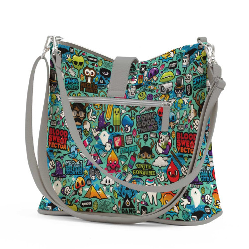 Сумка на плечо BG12 «Colored drawings»